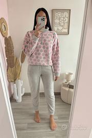 Pigiama a pois caldo e morbidissimo