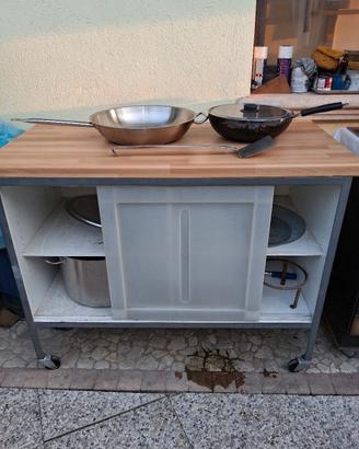 Mobile  da giardino struttura in acciaio 