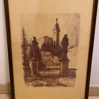 Quadro disegno castello di Udine