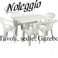 tavoli e sedie in plastica per eventi