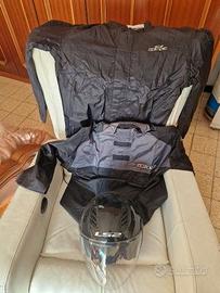 CASCO LS2+GIUBBINO E CASACCA IMPERMEABILE AXA-MOTO