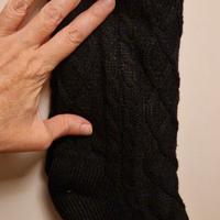 Calze antiscivolo adulti nere foderate in pile