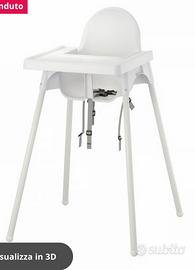 Seggiolone Antilop Ikea con vassoio NUOVO