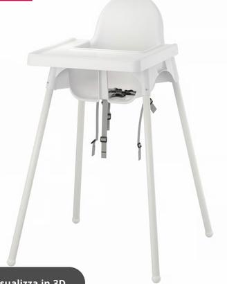 Seggiolone Antilop Ikea con vassoio NUOVO