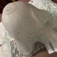 LAMPADARIO campana vetro decorato