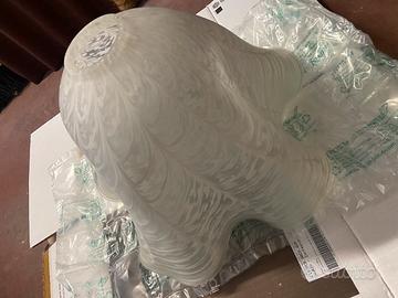 LAMPADARIO campana vetro decorato