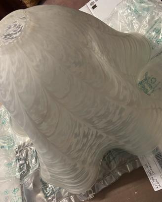 LAMPADARIO campana vetro decorato