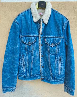 giubbotto giacca Levis sherpa Vintage USA 