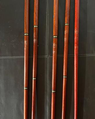 Bastoni in Legno e Ottone Fiaschetta Segreta