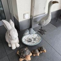 Animali in gesso  vetro e marmo solo in blocco