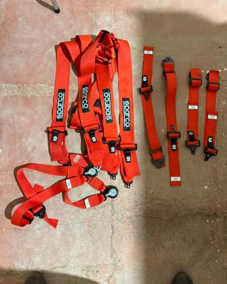 Coppia Cinture sparco 6pt