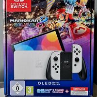 Nintendo Switch - OLED (bianco) Mario Kart8 delux