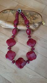 Collana rossa in pietre dure Red Passion