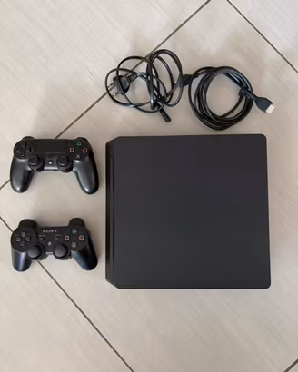 PlayStation 4 Slim + 2 Controller + Cavi