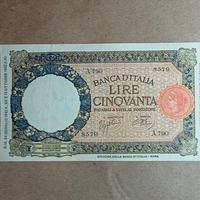 Banconota lire Cinquanta 