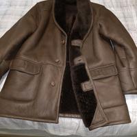 giubbino in pelle montone marrone 