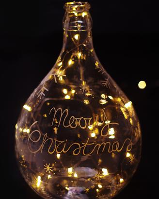 Damigiana 5 L natalizia cristalli di ghiaccio