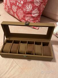 Scatola portaorologi 6 posti