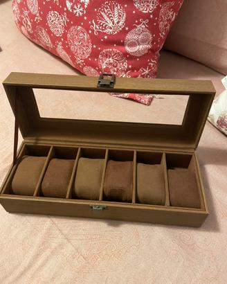 Scatola portaorologi 6 posti