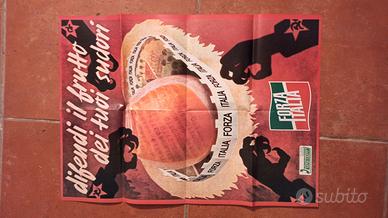 Rari poster satirici di Forza Italia (da Cuore)