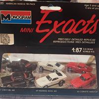 Monogram Modellini H0 Chevy Bel Air '57 Mustang Bo