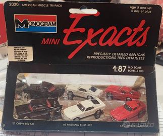 Monogram Modellini H0 Chevy Bel Air '57 Mustang Bo