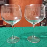 Set da due bicchieri di vetro (nuovi)