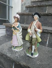 Coppia di statue di Capo Di Monte 