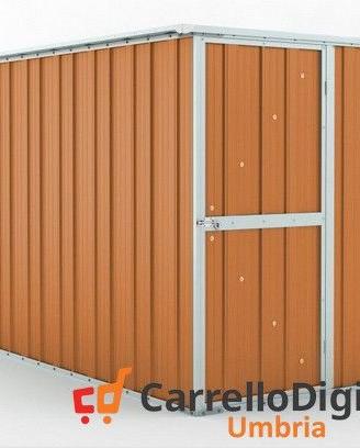 deposito attrezzi giardino 175x307 legno chiaro