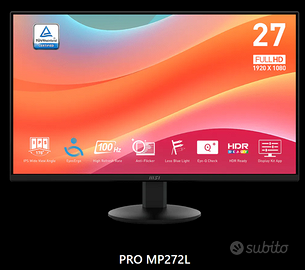 MONITOR MSI 27" PRO MP272L