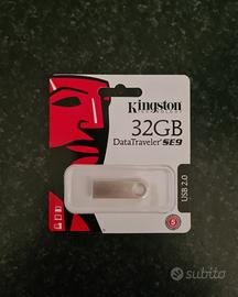 Chiavetta USB Kingston 32GB SE9 USB 2.0