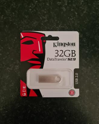 Chiavetta USB Kingston 32GB SE9 USB 2.0