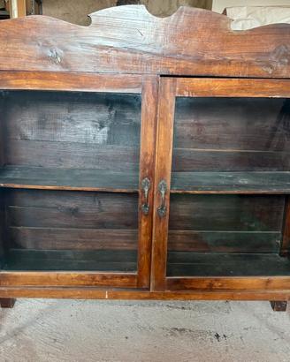 Vetrina credenza in legno