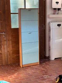 Scarpiera in legno a 5 ante