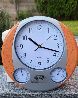 Orologio da Parete con Termometro e Igrometro 32cm