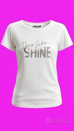 T-shirt Oroginal Marines bianca con strass 12 anni