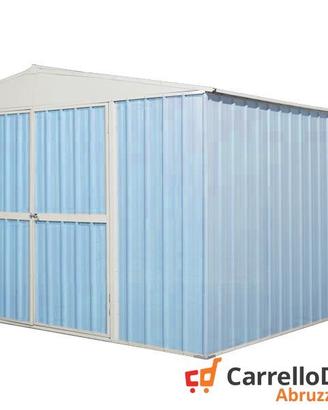 Box prefabbricato in acciaio 360x430cm azzurro