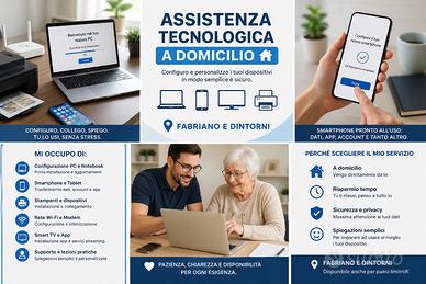 Configuro a domicilio PC, smartphone, TV, stampant