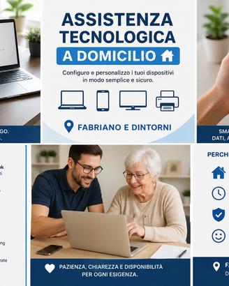 Configuro a domicilio PC, smartphone, TV, stampant