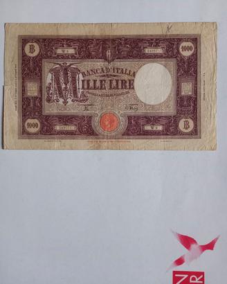 Banconota 1000 lire grande "M" 1944 R3