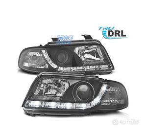 FARI AUDI A4 B5 99-01 LUCE DIURNA REALE SFONDO NER