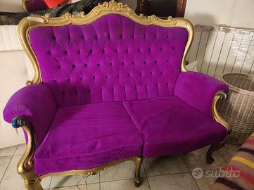 set di 6 divanetti in velluto 