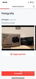 Fotocamera Panasonic Lumix DMC-G2 +Obiettivo