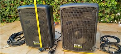 2 casse amplificate 100w  usate poco