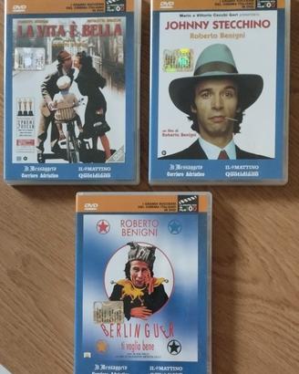 N.3 DVD di Roberto Benigni.