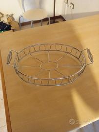 PORTA TEGLIA DA SERVIRE IN TAVOLA – ACCIAIO INOX