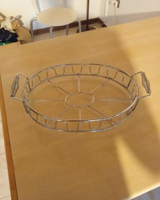 PORTA TEGLIA DA SERVIRE IN TAVOLA – ACCIAIO INOX
