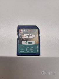 Rara PNY SD 1GB Memory Card Secure Digital FAT 16
