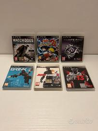 Lotto 6 giochi PlayStation 3