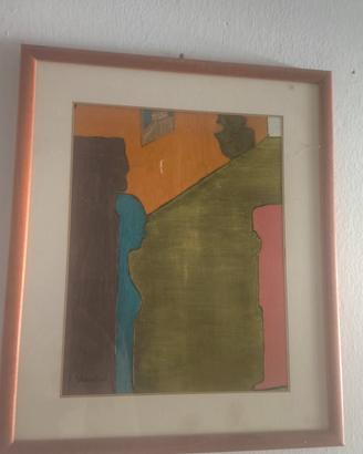 Quadro da arredo paesaggio astratto 